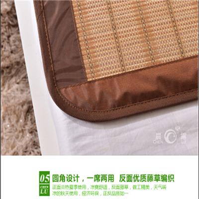 竹席折叠双面凉席学生0.9m1.2 1.5M1.8米床上用品碳化磨光竹凉席