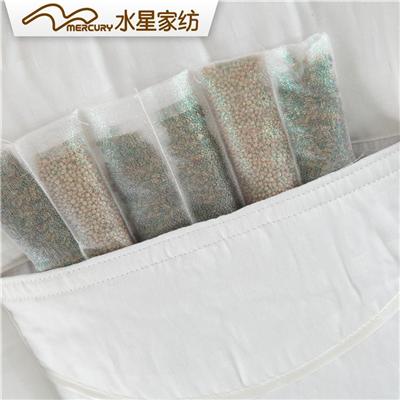 水星家纺 负离子决明子枕 枕头全棉提花面料枕芯
