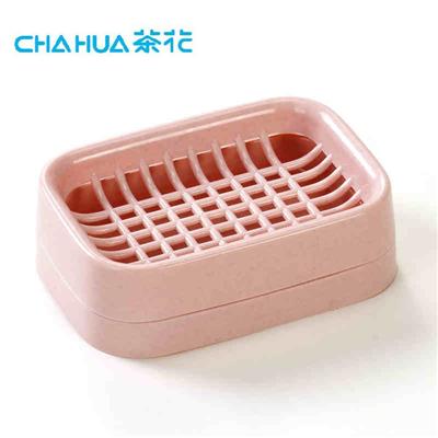 茶花塑料肥皂盒 时尚卫生皂盒 香皂盒 颜色随机2213
