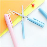 优湃●韩版个性创意手工剪刀钢笔式 便携安全 学生儿童手工小剪刀